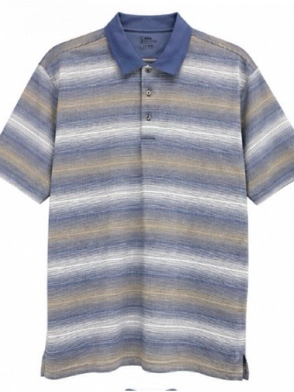 PGA TOUR Short Sleeve Striped Golf  Shirt XXL